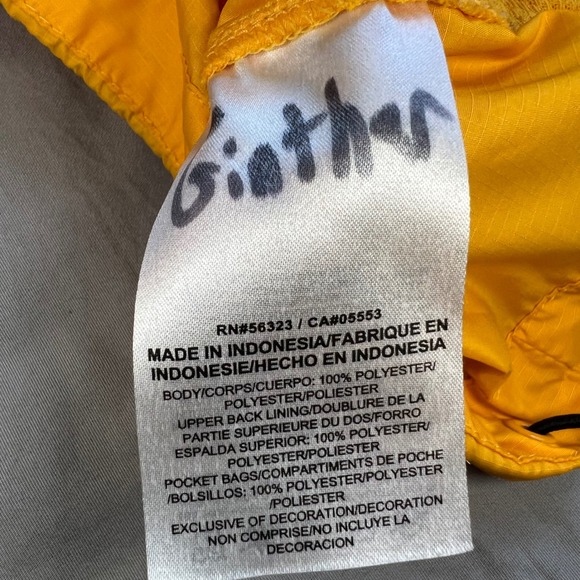 NIKE WVU Mountaineers Jacket Mens Size XL Yellow Half Zip Windbreaker College - Picture 6 of 16